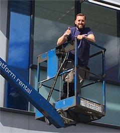 Commercial Glaziers at Work